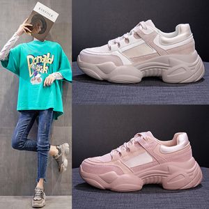 In-shoes leisure platform sports shoes el velvet leather daddy shoes female autumn 2023 new Korean Joker.