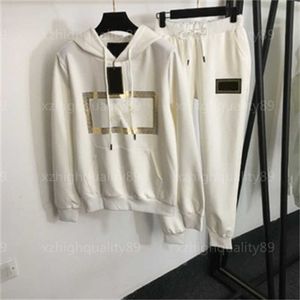 Designer Tracksuit Women Jogging Sweat Suits Spring Autumn Long Sleeved Hoodie Sweatpants Two Piece Set Embroidered Letter Pure Cotton Womens Sweatsuits