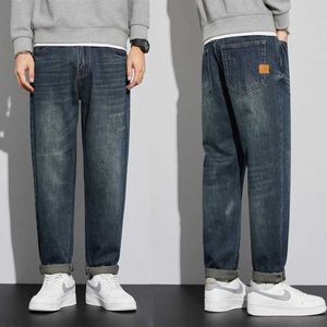 Мужские джинсы джинсы для мужчин Осень Зимняя Оригинальная Джинсовая Джинсовая штаны 2023 Новый дизайнер роскошных брендов Straight Fit Casual Jeans Длинные брюки J231222