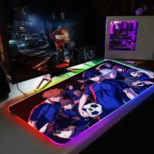 Rests BlueLock RGB Mouse Pad Back Light XXL Gaming LED MousePad Gamer Backlight Setup Accessories Kawaii Desk Extended Office Mice Mat