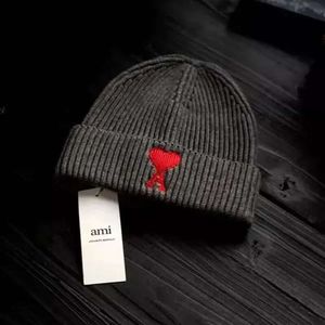 Designer Ami Wool Knit Cappello per signore AMIS BEanie Cap Winter Ami Cappello classico Cappello da uomo caldo 9820