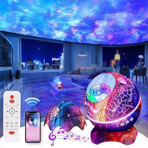 USB Star Galaxy Projector Light with Bluetooth Remote Control Night Lamp for Kids Room Skylight Party Living Gaming Room Decor287P