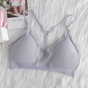 Camisoles & Tanks Lingerie Lace Crop Nursing Cotton Backless Lette Sexy Bra Underwear Intimates Female Women Ssiere Tank Padded Top