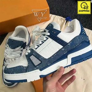 2024 Designer Sneakers Sneakers Treinando Sapatos Casuais Baixa Abloh Branco Verde Verde Verde Azul Cobertão de Plataforma Espalada Espalada ao ar livre Para mulheres