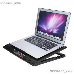 Dizüstü Bilgisayar Soğutma Pedleri Dizüstü Bilgisayar Soğutucu Soğutma Baskı LED 2 MacBook 11 To17 inç Dizüstü Bilgisayar Çevre Birimleri 2 USB Portsbig Altı Soğutma Fanı