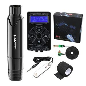 Maschine P10 Mast Tattoo Hine Set Rotary Stift Hine Kits LCD Netzteil für Tattoo Künstler Kit Tattoo Liefert Permanent make-up