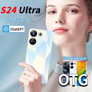 Original S24Ultra 5G Phone 7.3 HD 16GB+1TB 8000mAh 108MP Face Unlock Dual Card Smartphone10 Core Snapdragon 8 Gen2 NFC Tourist