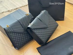 Hdmbags2023 роскошные кроссди -кусочки Aysls Satchel Designer Bag Womens Wallet Black Envelope пакет пакет с золотой цепочкой сумка классическая лоскута дизайнер пакет на плече