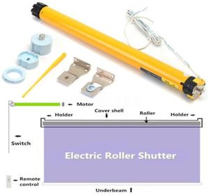 315mm Elektriska gardiner Roller Motor DIY 24V DC 300MA 72W 30RPM Electric Roller Blind Shade Tubular Motor Kit T2007182021652