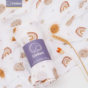 Elinfant Wrappy asciugamano per bambini con stampa morbida