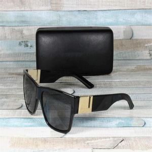 Новые 4296 чернокожих поляризованных солнцезащитных очков 59 -миллиметровые дизайнерские мужские квадратные солнцезащитные очки очки Стеклянные гладкие квадратные рамки