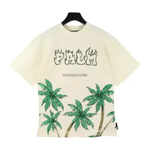 Herren Plus T -Shirt Tees Polos Sweatshirts runder Nackenbrief bestickter Sommer Pure Cotton Pariser Straße Pop Hip Hop H Qualitätsstrandmodehemd