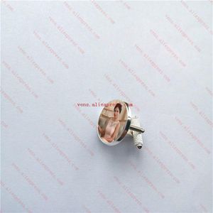 sublimation fashion round cufflinks tranfer printing blank consumables supplies 30pieces lot273W