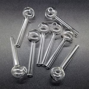 7cm Glass Oil Burner Pipe Bong Mini Thick Pyrex Smoking Pipes Clear Test Straw Straight Tube Burners Hookahs Bongs Smoking Accessories