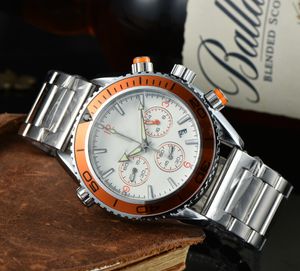 Top Original Brand Watches for Men Business Full Edelstahl Automatisch Date Uhr Luxus Chronograph Sport Quarz AAA Uhren OM665432