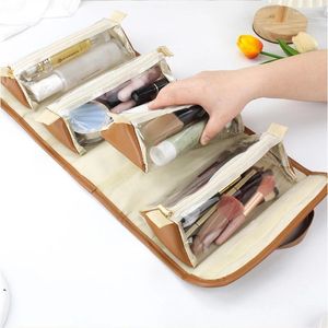 Cosmetic Bags Women's Fashion Foldable Four In One Portable Waterproof Travel Storage Bag Makeup