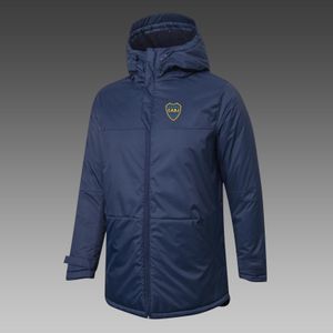 Novo casaco de algodão boca juniors para baixo inverno ao ar livre lazer esportes casaco outerwear parkas emblemas da equipe personalizado