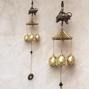 Figurine decorative Pixiu Fulu Wind Chime Cash Home Craft Store Decorazione a campana in metallo residenziale