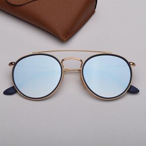 Yuvarlak güneş gözlükleri kadın moda güneş gözlüğü des lunettes de soleil erkek ışını güneş gözlükleri üst deri ve çıkartma