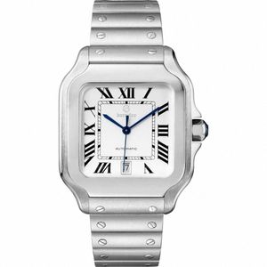 Business Automatic Lovers Watch gjord av premium rostfritt stål Bakat blå klocknål Sapphire -lins Djup vattentät modegåva C34L#