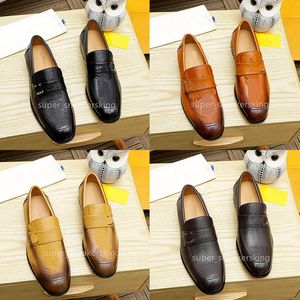 Designers Shoes Mens Fashion Loafers Genuine Leather Men Business Office Work Formal Dress Shoes Brand Designer Party Wedding Flat Shoes Large size 38-47