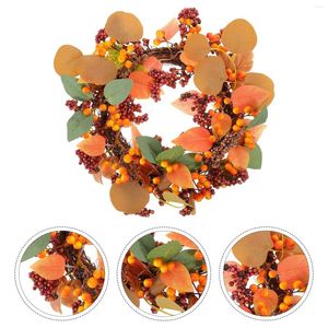 Flores decorativas Decorações de Halloween Festival de simulação frontal Festival Garland Christmas Hanging Party Berry Twig