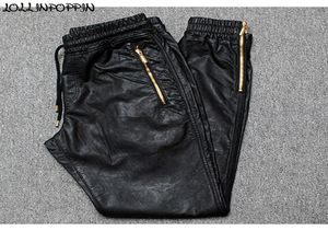 Homens Joggers Faux Leather Ponts Side Zipper Hip Hop PULHO DE CATAS DE CATAS DE CATAS DE CATAS DE ALIMENTAÇÃO DA PALTAS DE ABERTA DA PERDENTES DE ABRIGENTE DE ABRIGENTE DE CAIXA 201112797489