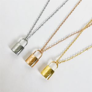 Luxusdesigner Schmuck Frauen Pendellöze Halskette Ohrringe Armband Lock Schmuckanzug Rose Gold Silber Mode Neue Feiertagsgeschenk2645