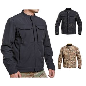 Outdoor SoftShell Jacket Hunting Shooting Airsoft Gear Clothing Tactical Camo Coat Combat Clothing Camouflage No05-232