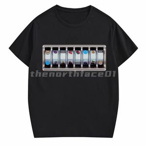 Modemarke Luxus -Herren T -Shirt Polo Shirt Tiger Game Machine Muster Runder Hals kurzärmel Lose T -Shirt Casual Top Black WHI5812308