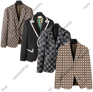 2023 Western Kleidung Herren Blazers Designer Herbst Luxus Outwear Mantel Schlankes Fit Gitter gestreift