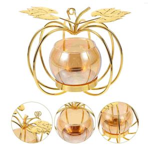 Kerzenhalter Weihnachtskerzen Kürbis Wunschhalter Ornamente Candelabra Home Decor Tea Lights Thanksgiving Candlestick Glass