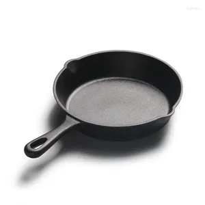 Pans PizzAthome 14cm/16cm/20cm Cast Iron Pre-Seasoned Skillet Signature Teardrop Handle Oven Stove Grill Quality Pan Cookware