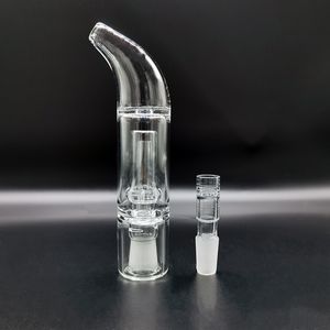 Glass Pipe Budgie 2.0 Water Bubbler Tool Adapter Size 14mm 18mm Calyx Curved Mouthpiece PVHEGonG GonG For Solo Air PAX2 PAX3 VS Water Pipes Bongs