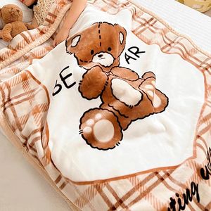 Blankets BeddingOutlet Cartoon Children's Blanket Kindergarten Nap Double-Layer Thickening Winter Raschel Double-Sided Throw