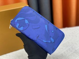 レディースデザイナーの財布luxurys zippy coin purseフラワーレターロングカードホルダー高品質の女性ファッショングラフィティアートジッパージッパースモールクラッチバッグオリジナルボックス