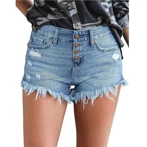 Women's Jeans Shorts For Women Sexy Skinny Denim Waist Fit Mini Holes Pants High Lady