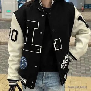 2024ss neue Letterman Jacke L Vintage Bomber Mäntel 11 Brief Stickerei Herbst Männer Baseball Jacken Hip Hop Lose Varsity Hohe qualität