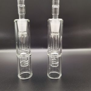 Bocal de cano de bongueiro de água de vidro de 14 mm haste com adaptador para ervas secas a ar secas hydrotube bubblers pvhegong