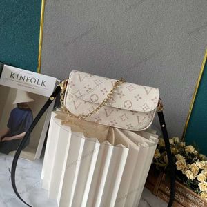 Luksusowe damskie projektanta torby portfela na łańcuchu bluszczowa torebka Łańcuchowa klapa skórzana torby na ramieniu Wzór torebki kwiatowe M81992 Wysoka jakość