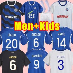 2023 2024 STRASBOURG Hemfotbollströjor 23 24 Maillot de Foot Gameiro Thomasson Lienard Mothiba Sissoko Storcki Zemzemi Football Shirts Children Child Men Men