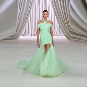 Vestidos casuais vestidos de baile de formatura fofos em camadas exuberante 2023 abiye gece elbisesi fantástico vestido maxi extra -maxi verde sereia verde