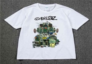 ГОРИЛЛАЗ ФУРТАНКА Великобритании рок -группа Gorillazs Tshirt Hiphop Альтернативная рэп -музыка футболка The Nownow New Album Tshirt Pulat Cotton4018682