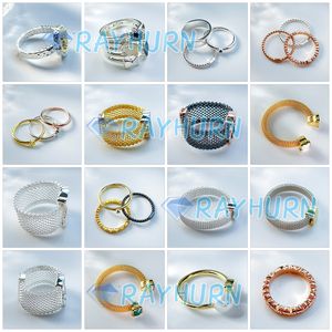 Бесплатная доставка испанские ювелирные изделия 2023 Новые серебряные кольца, инкрустированные полигональными камнями