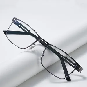 Sunglasses Progressive Multifocal Reading Glasses Men Women Driving Far Near Presbyopic Eyewear Metal Blue Light Blocking Eyeglasses Frame