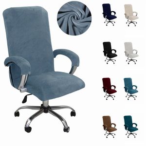 Office Computer Desk Chair Covers Armchair Protector Black Blue White High Quality Housse De Chaise Includ Armrest Gamer 231222