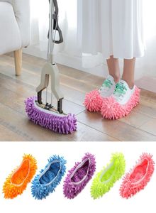 Whole House Slippers Mopping Shoe Covers Multifunction Solid Dust Cleaner Bathroom Floor Shoes Cover Cleaning Mop Slipper 269 7287942