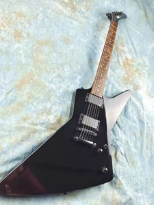 Irregular electric guitar, black, EMG active pickup, made of imported wood, fast transportation