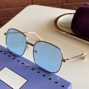 Novos óculos de grife de estilista de moda Look de luxo de luxo óculos de sol retangular para homens homens vintage tons quadrados grossos sunnies nus unsisex Óculos de sol com caixa ert