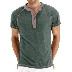 Herren-T-Shirts Mode hochwertige T-Shirts Frühlingssommerkragen Design Männer Tees Hemd Kurzarm Casual Clothing Streetwear Top Top